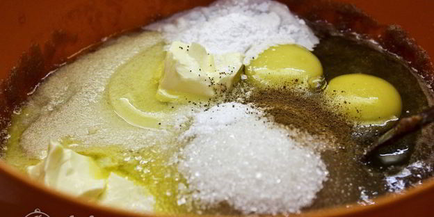 яблочный пудинг с манкой