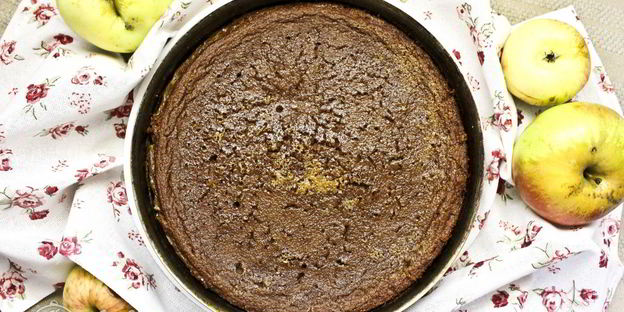 яблочный пудинг с манкой