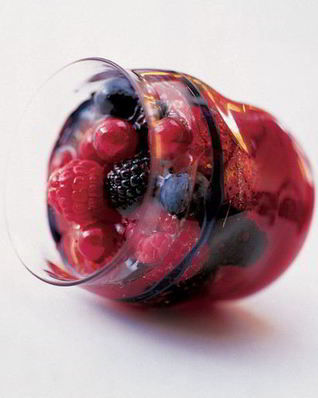 Желе из красных ягод с мускатом