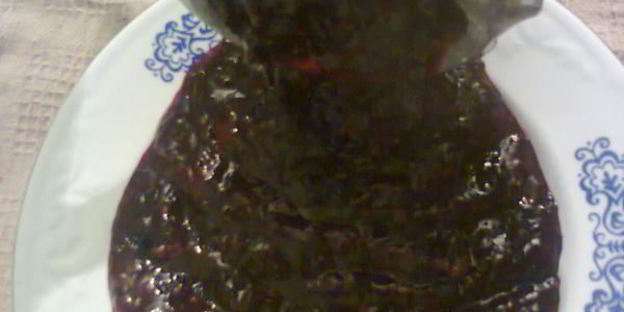 живое желе из черной смородины