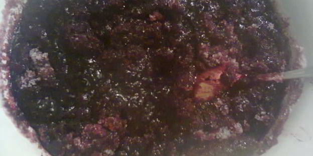 живое желе из черной смородины