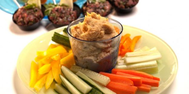 бобовая паста с овощами