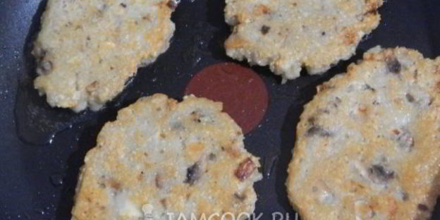 драники с грибами