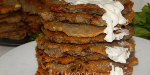 драники с грибами