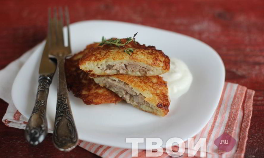 Рецепт драников с мясом