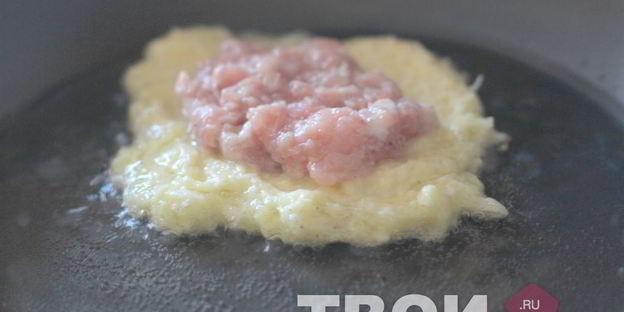 драники с мясом