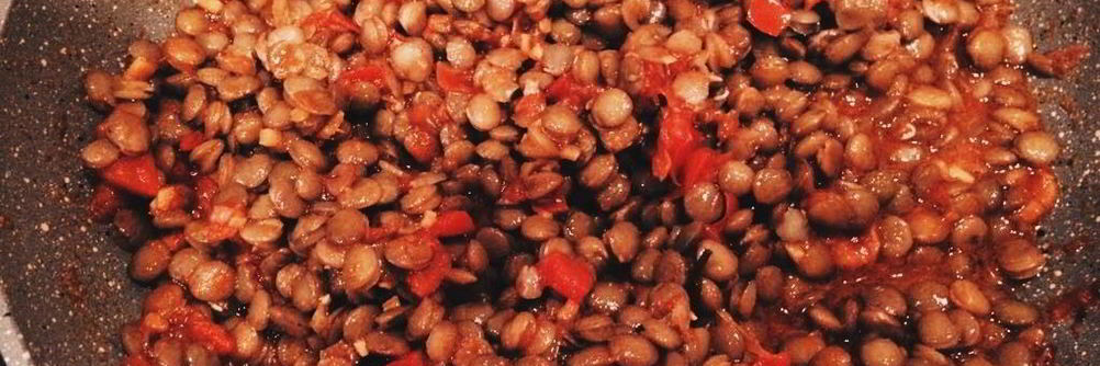 Гарнир из чечевицы по-азиатски