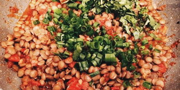 гарнир из чечевицы по-азиатски