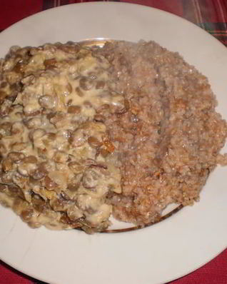 Гарнир из чечевицы