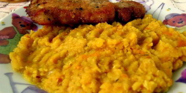 гарнир из красной чечевицы