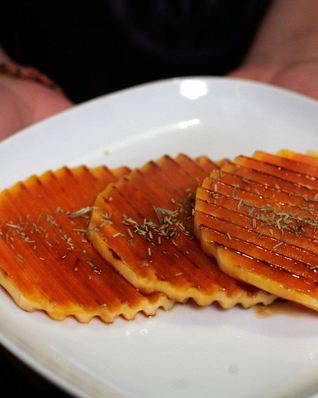 Гарнир из медовой тыквы