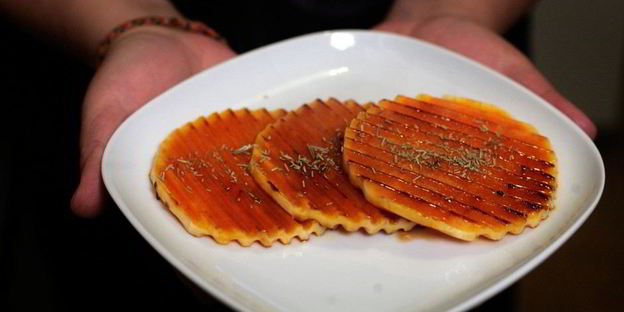 гарнир из медовой тыквы