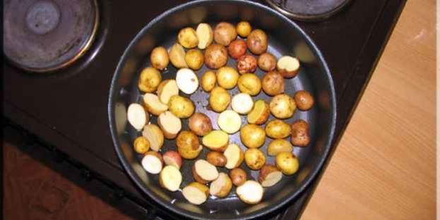 гарнир из мелкого картофеля