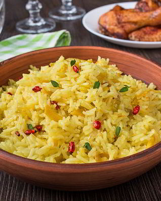 Апельсиновый рис с имбирем