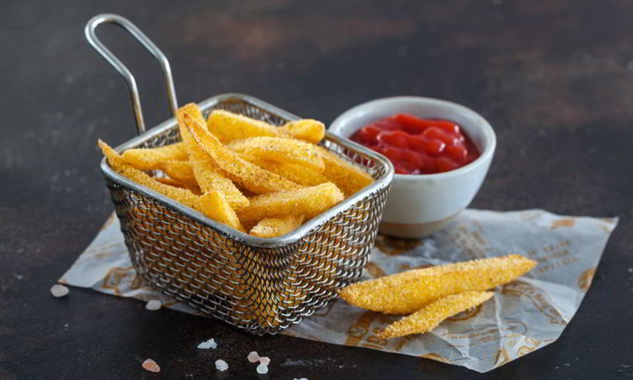 Рецепт картофеля фри в хрустящей обсыпке