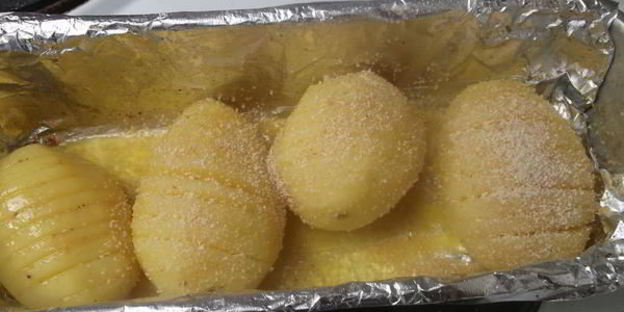 картофель hasselback