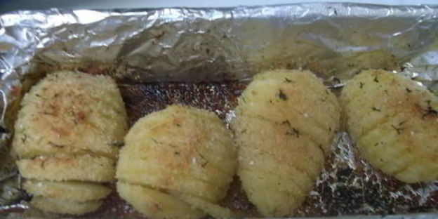 картофель hasselback
