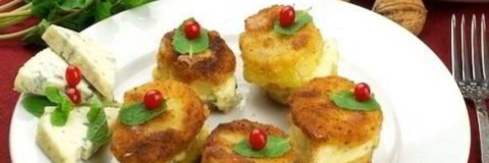 Картофель и сыр с плесенью