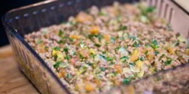 картофель с фаршем в духовке