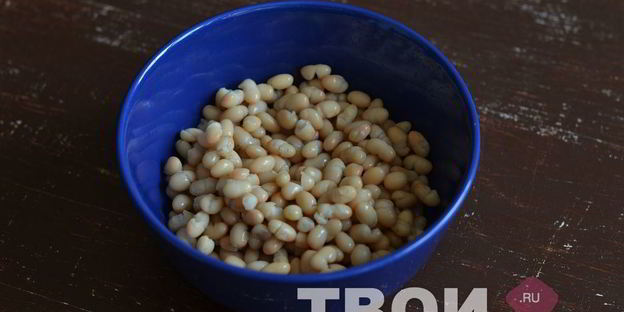 картофель с фасолью и куриной грудкой