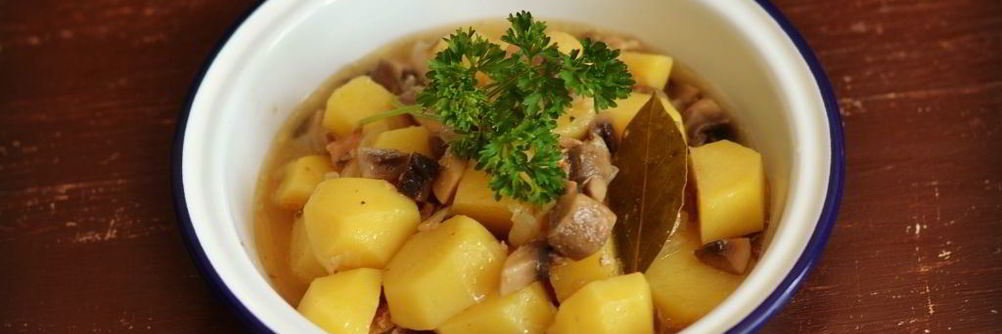 Картофель с грибами в мультиварке