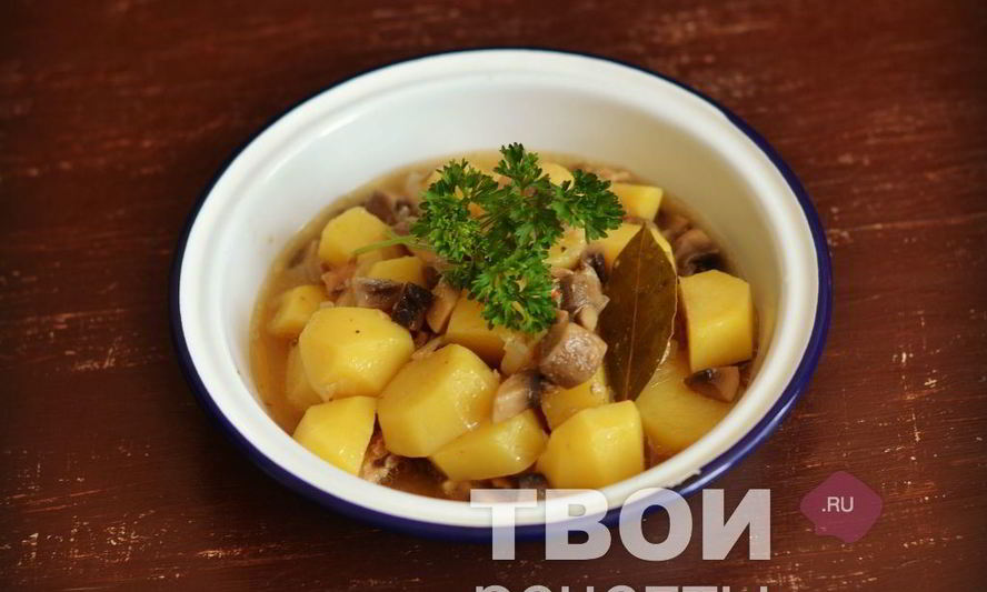 Рецепт картофеля с грибами в мультиварке