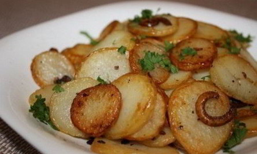 Рецепт картофеля с луком по-лионски