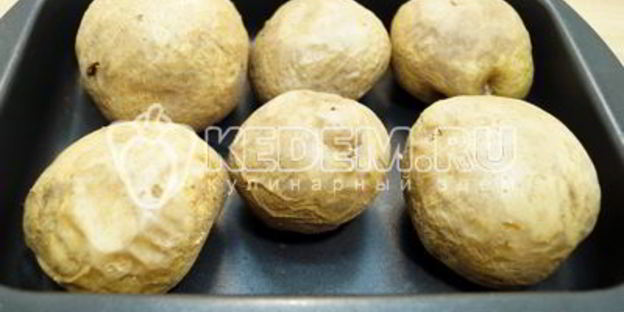 картофель с селедкой