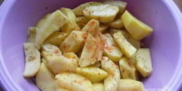 картофель с шампиньонами в мультиварке