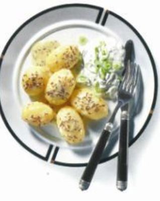 Картофель с тмином и творогом