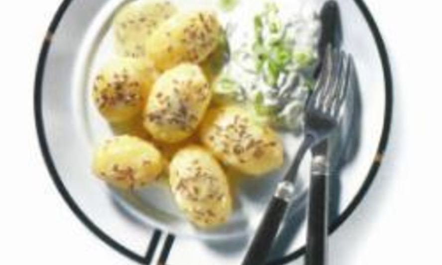 Рецепт картофеля с тмином и творогом