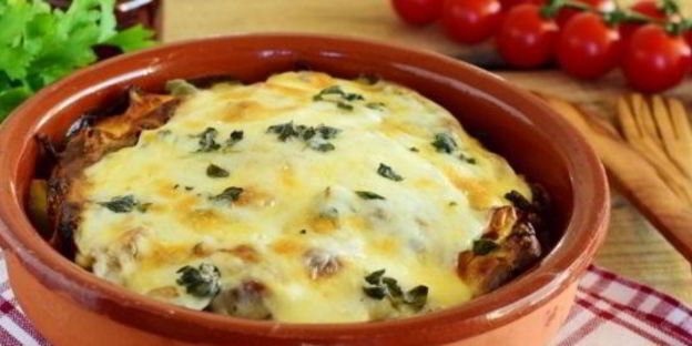 картофель с вешенками