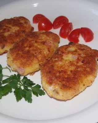 Картофель с ветчиной