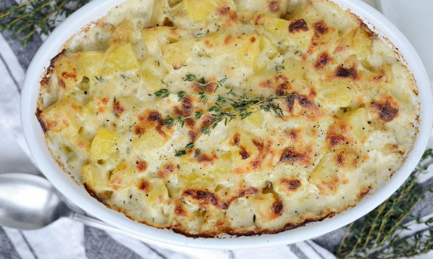 Рецепт картофеля со сметаной и сыром