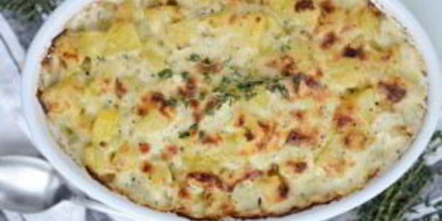 картофель со сметаной и сыром