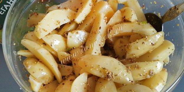 картофель в горчичном соусе