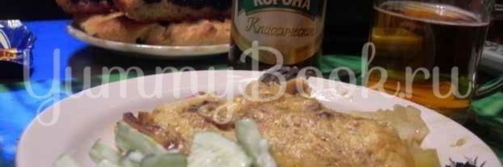 Картофель жареный с сыром и грибами