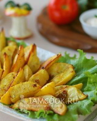Картошка дольками в духовке