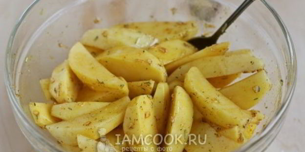 картошка дольками в духовке
