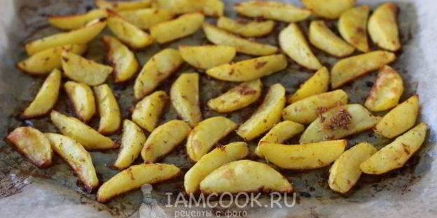 картошка дольками в духовке