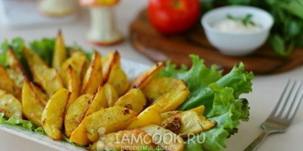 картошка дольками в духовке