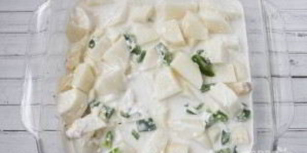 картошка со свининой в духовке