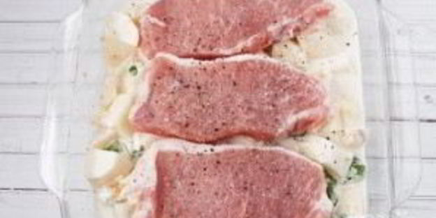 картошка со свининой в духовке