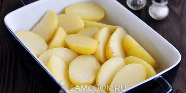картошка в сметане с сыром в духовке