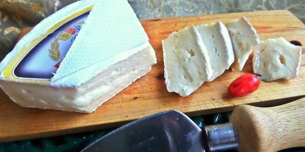 красный рис в вине с лососем и сыром