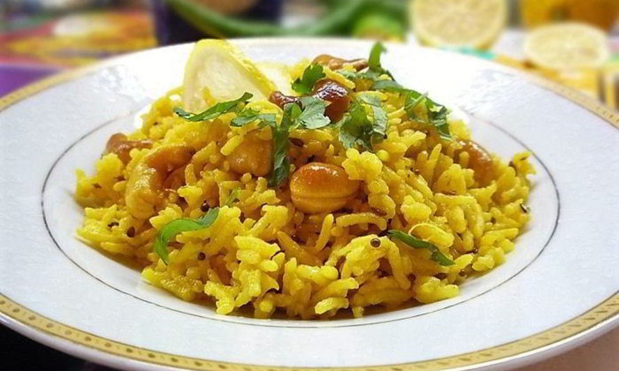 Рецепт лимонного риса со специями и кешью