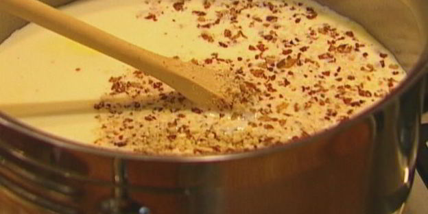 миндально-кремовый рис с ягодами