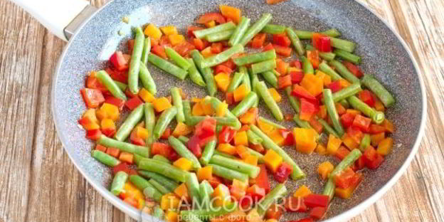 постный рис с овощами