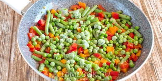 постный рис с овощами