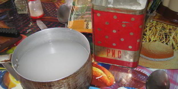 рис делаем дома